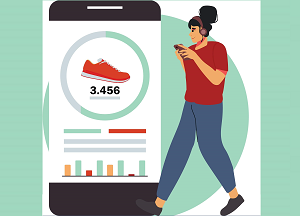 kroki aplikacja telefon kobieta