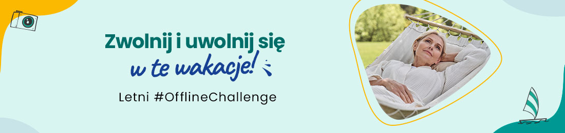 baner odpoczywajaca kobieta