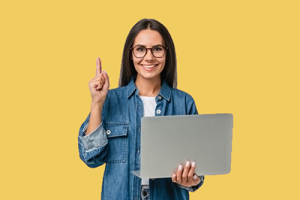 laptop kobieta