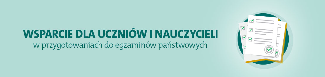 baner pomoc w przygotowaniach do egzaminu