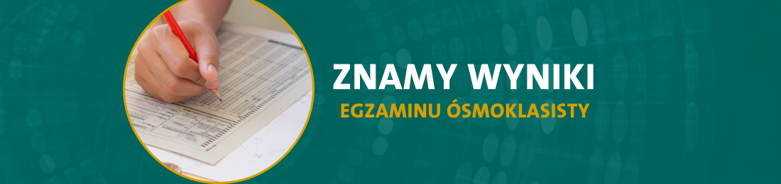baner wypelnianie testu na zielonym tle
